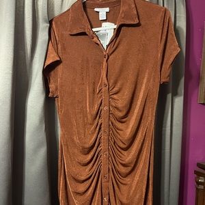 Brown tight dress, perfect for summer and work!